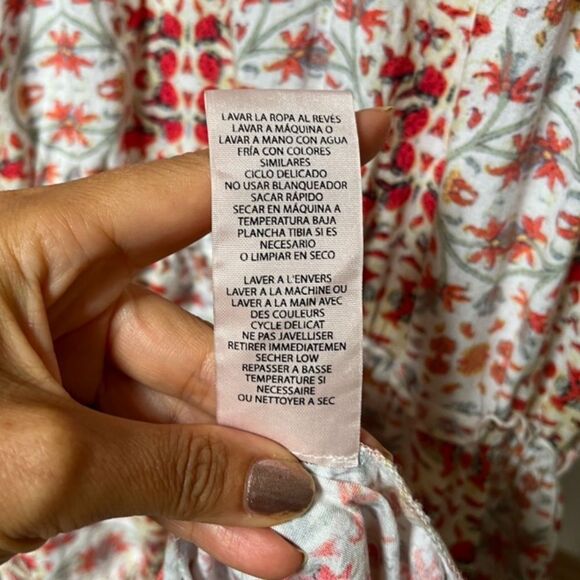 Nanette Lepore Clara Wildflower Floral  Halter Tiered Maxi Dress Halter 2 - Picture 9 of 9